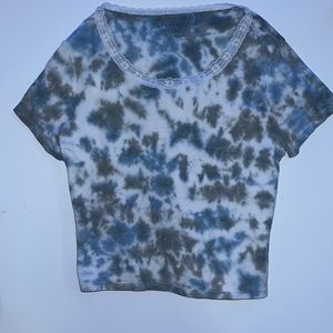Aeropostale blue gray and white shirt, x-large